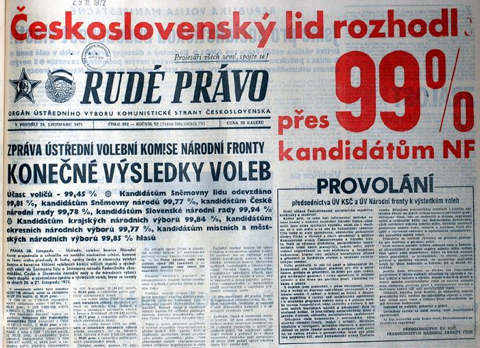 Rudé právo, pondělí 29. listopadu 1971