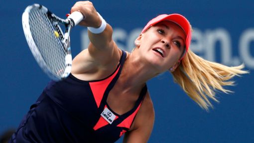 Agnieszka Radwaňská na tenisovém US Open 2013
