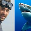 Michael Phelps a žralok bílý