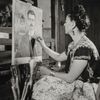 Gisèle Freund: Frida Kahlo maluje portrét svého otce