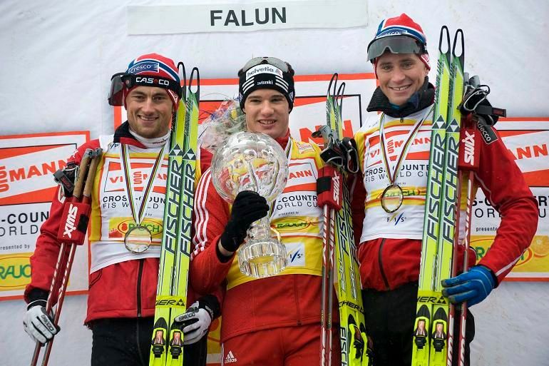 Dario Cologna s křišťálovým globem
