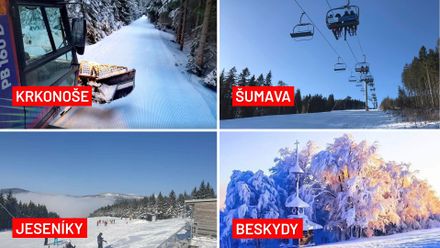 Praděd hlásí 120 cm sněhu, skvělé podmínky hlásí i Jizerské hory a Krkonoše