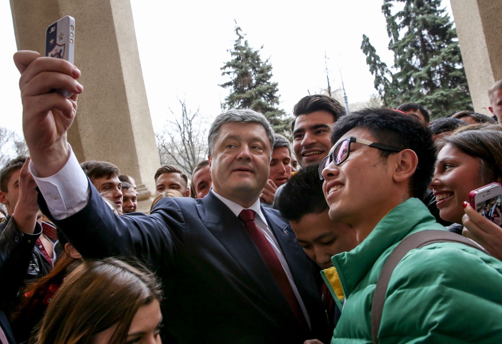 sefie Petro Porošenko