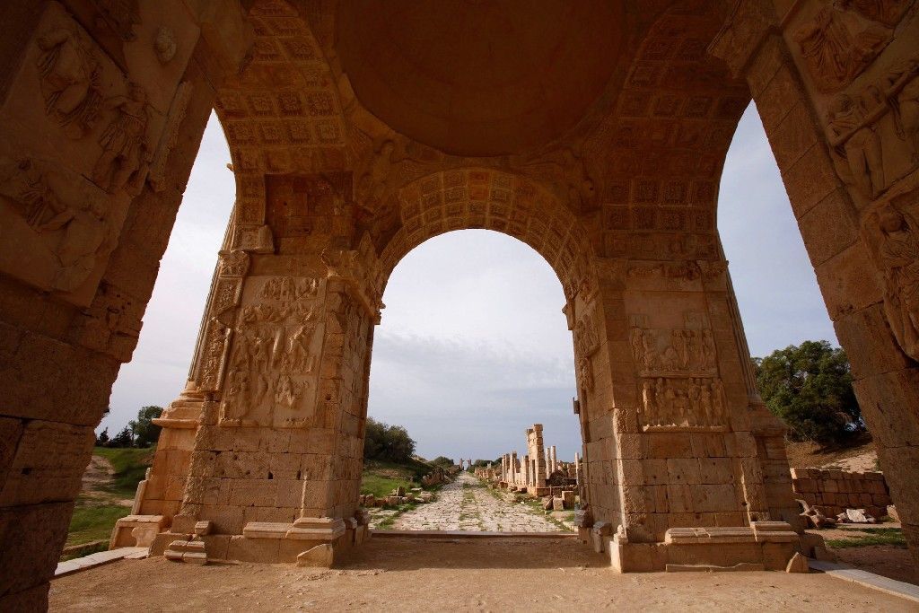 Libye: Leptis Magna - starověké středomořské město