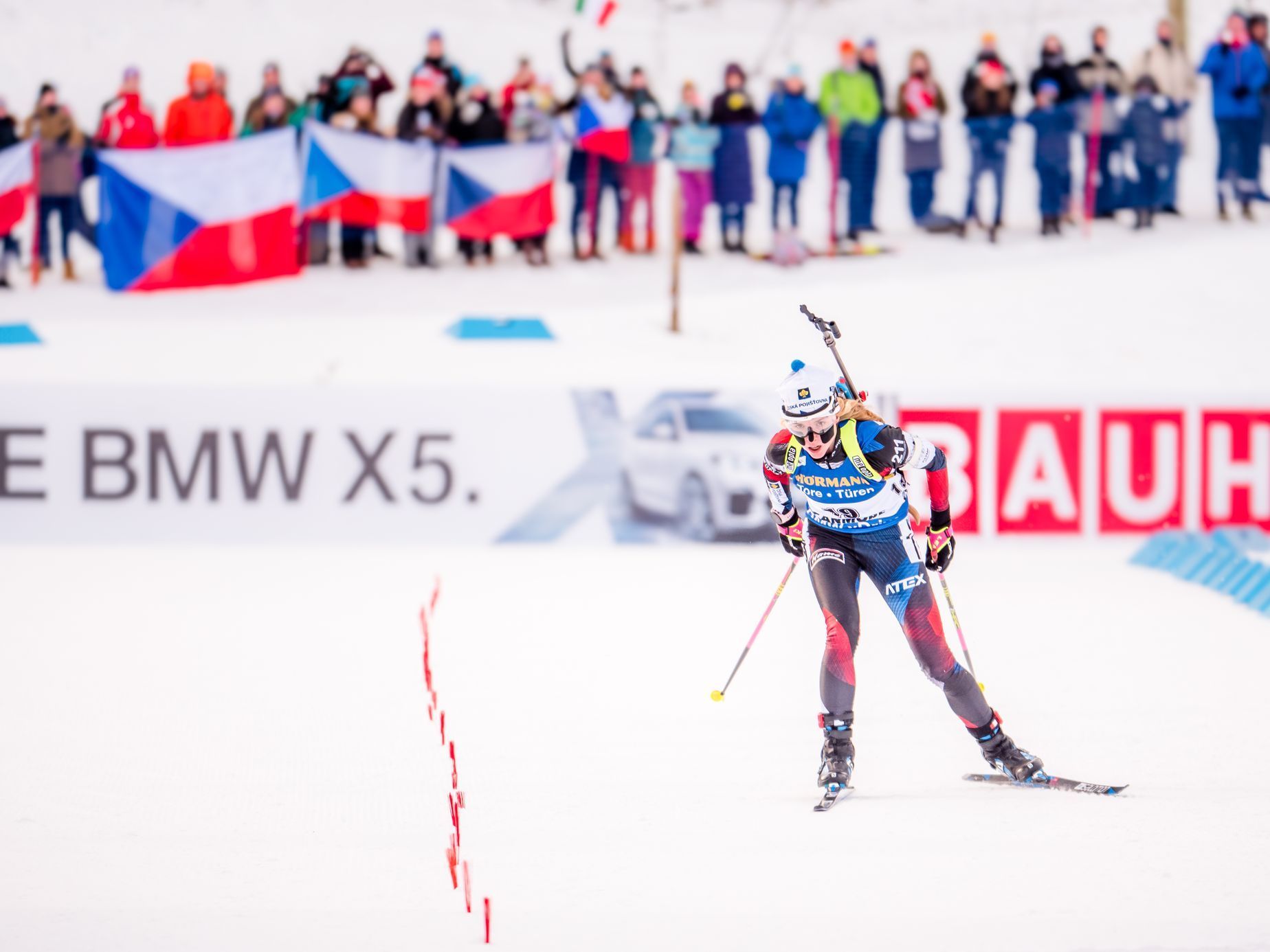 Biatlon, vytrvalostní závod Světového poháru v kanadském Canmore