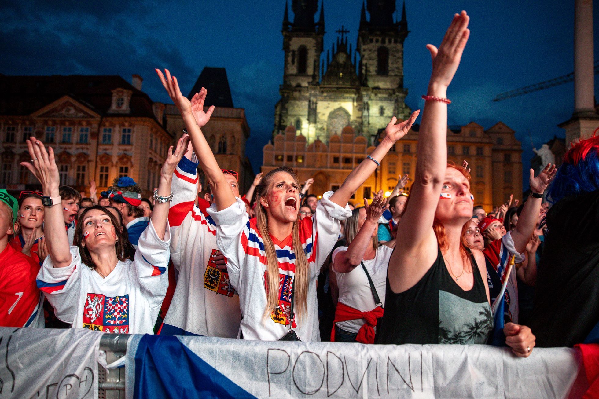 Mistrovství světa v hokeji 2024 a sledování finále na Staroměstském náměstí v Praze
