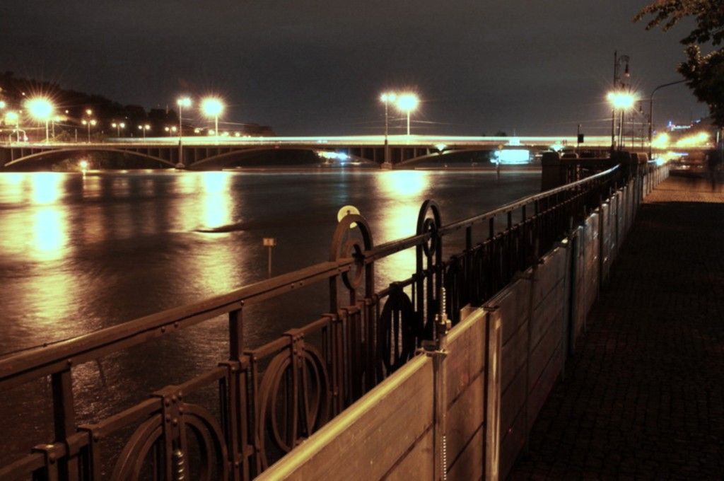 Povodeň červen 2013 - noční Praha