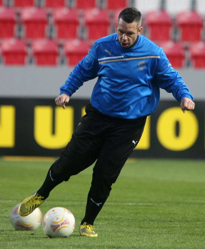 Evropská liga, Viktoria Plzeň, trénink: Pavel Horváth