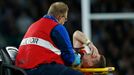 Scott Williams of Wales is stretchered off injured Action Images via Reuters / Andrew Couldridge Livepic