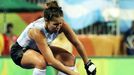 Women's Quarterfinal Match Netherlands v Argentina - Olympic Hockey Centre - Rio de Janeiro, Brazil - 15/08/2016. Rocio Sanchez (ARG) of Argentina competes.