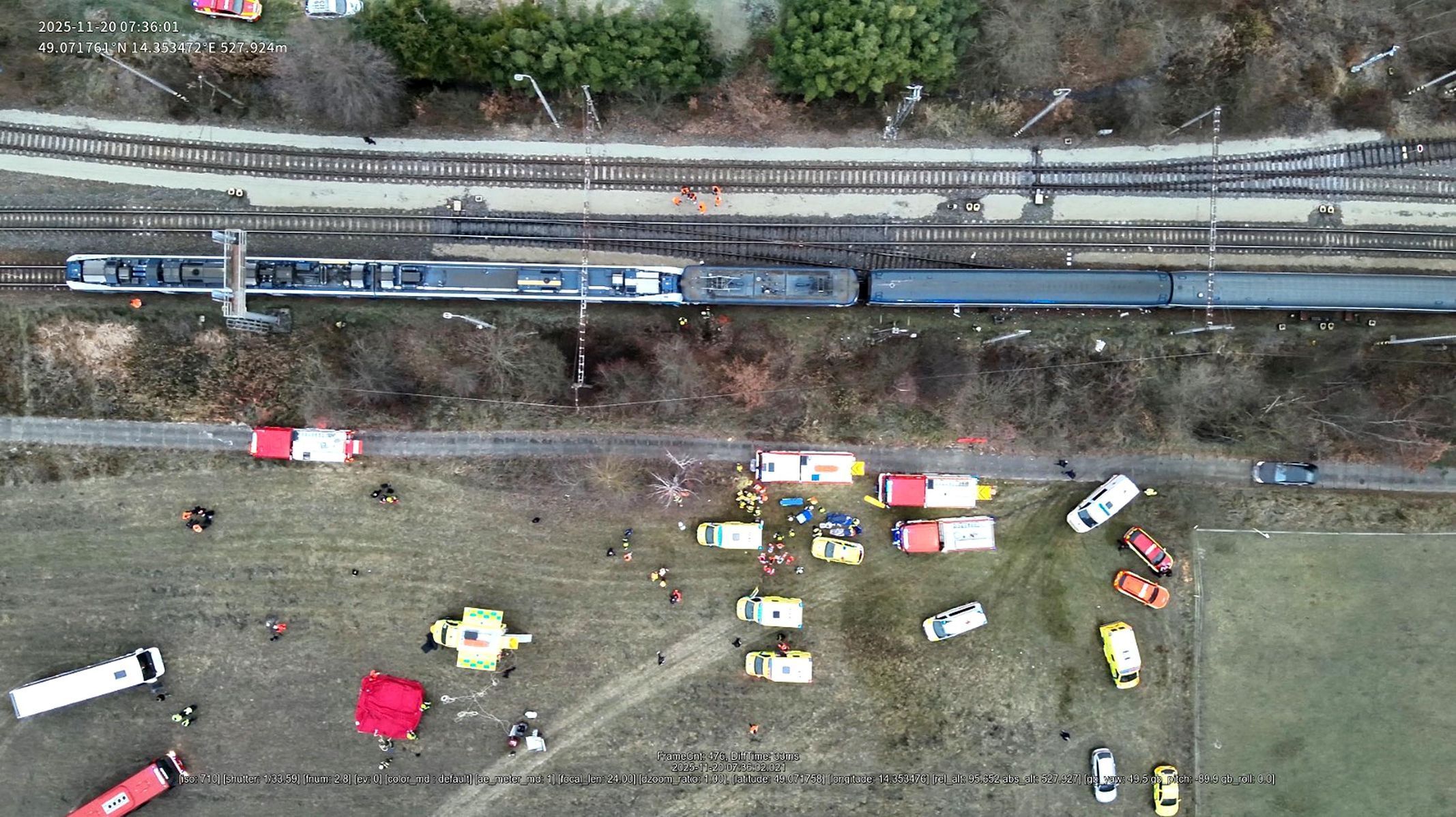 ČR, vlak, nehoda, Zviv, Dívčice