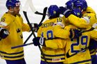 Švédové v severském derby rozstříleli Finsko a zahrají si proti Kanadě o zlato