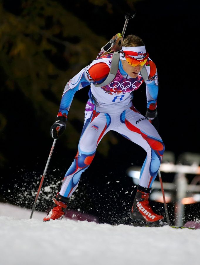 Soči 2014, biatlon, stíhačka: Ondřej Moravec