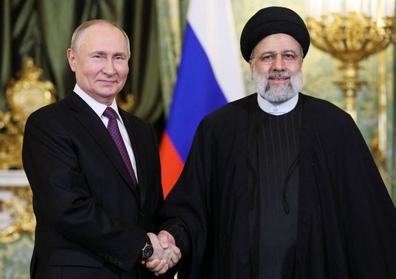 Prezidenti Ruska a Íránu Vladimir Putin a Ebrahím Raísí na snímku z prosince 2023.