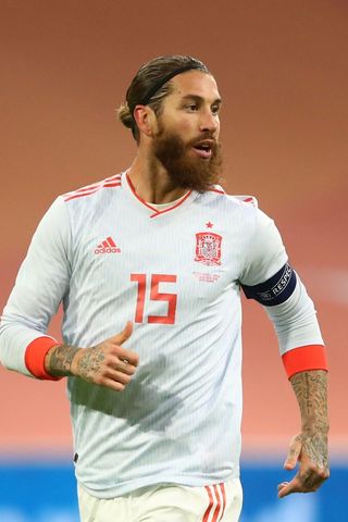 Sergio Ramos v dresu španělské reprezentace