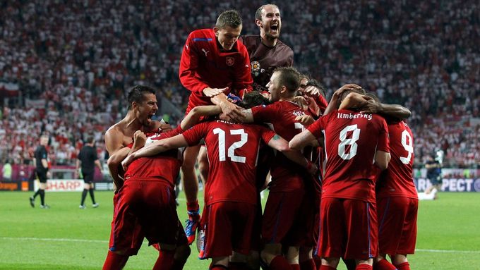 Budou se takto čeští fotbalisté radovat i po čtvrtfinále s Portugalskem?