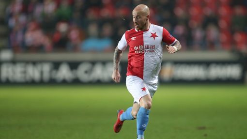 Miroslav Stoch v zápase EL Slavia - Genk