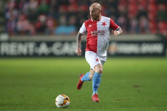 Miroslav Stoch v zápase EL Slavia - Genk