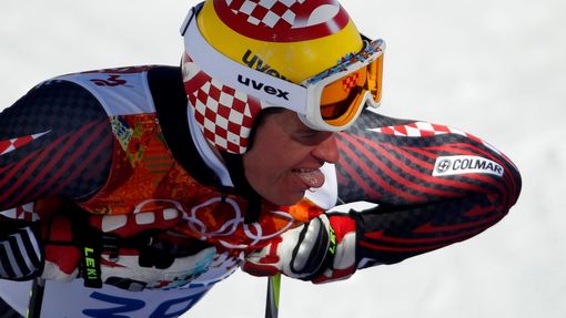 Ivica Kostelič při tréninku na olympiádě v Soči