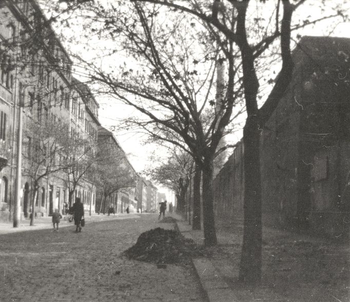 Jeseniova ulice v roce 1955