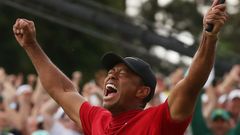 Tiger Woods v Augustě 2019
