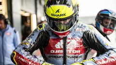 Filip Salač na motocyklu Moto2 týmu Gresini Racing při VC Británie 2023
