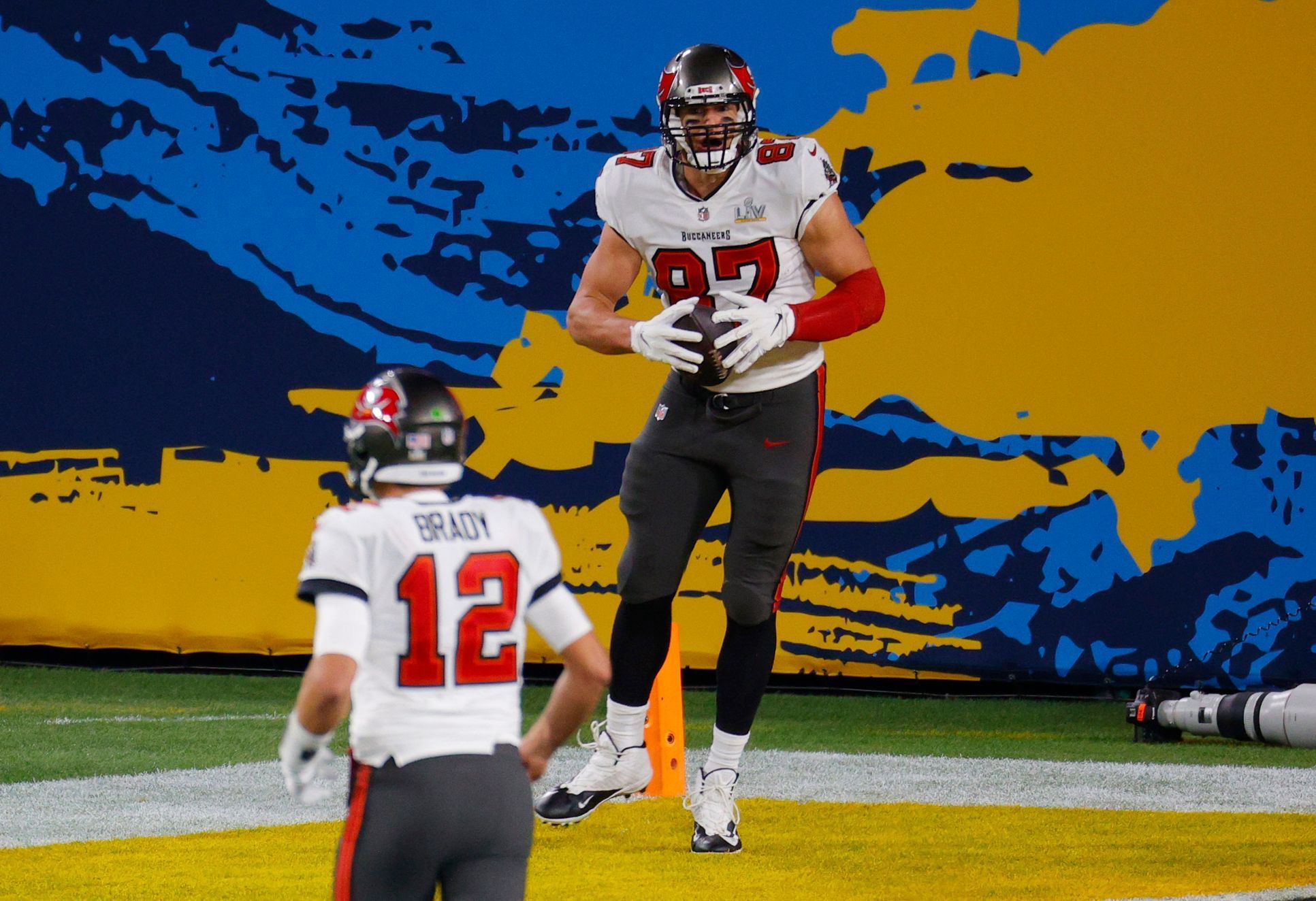 Super Bowl LV 2021 - Rob Gronkowski a Tom Brady