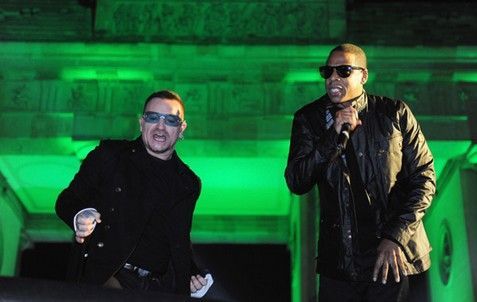Jay Z a Bono v Londýně