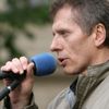 Vladimír Hučín na demonstraci na podporu Jiřího Čunka
