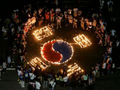 Demonstrace v Soulu (ilustrační foto).