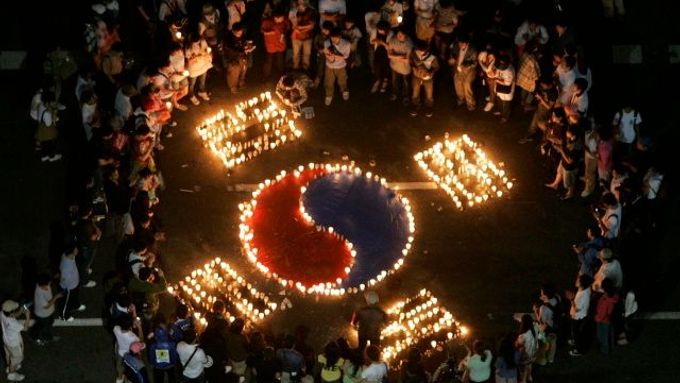 Mohutné demonstrace se v Koreji konají už měsíce