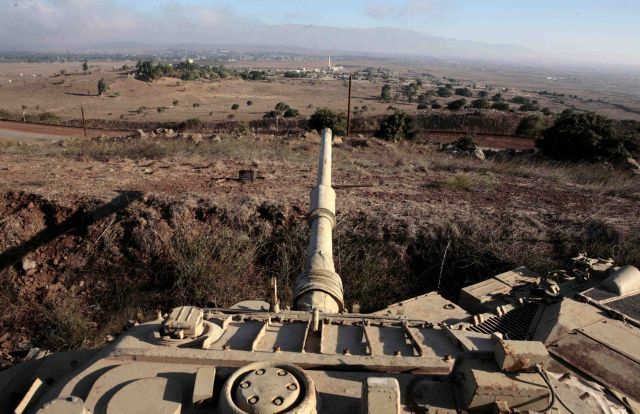 Izrael Sýrie hranice tank