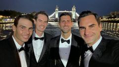 Rafael Nadal, Andy Murray, Novak Djokovič, Roger Federer