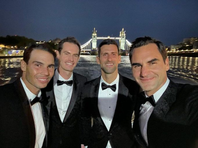 Rafael Nadal, Andy Murray, Novak Djokovič, Roger Federer