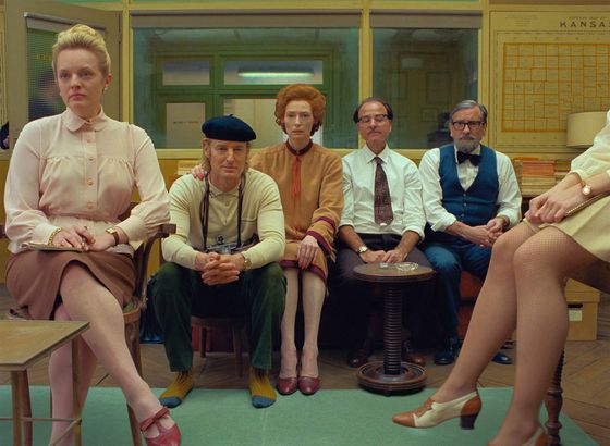 Zleva Elisabeth Mossová, Owen Wilson, Tilda Swintonová, Fisher Stevens a Griffin Dunne.