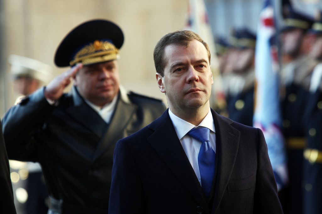 Dmitrij Medvěděv v Praze. Den druhý