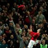 Manchester United's Robin van Persie celebrates after scoring during their English Premier League soccer match against Chelsea at Old Trafford in Manchester