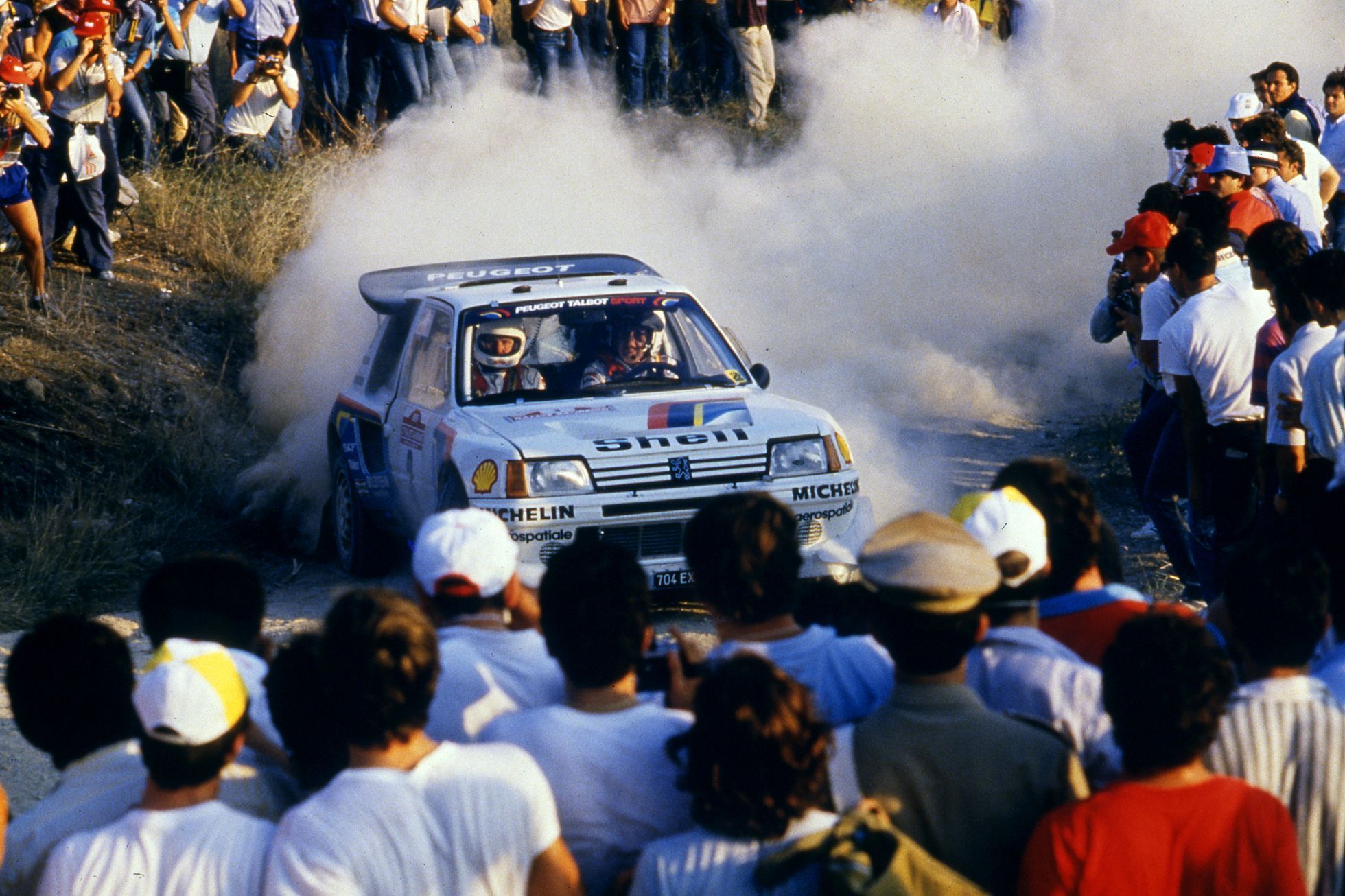 Peugeot 205 T16 - Timo Salonen, Rallye Sanremo 1985