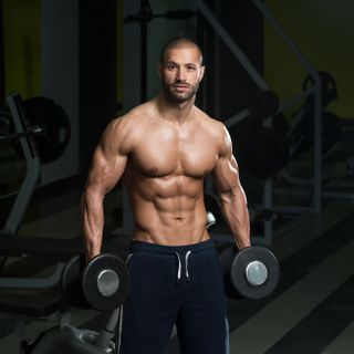 muz, posilovna, svaly