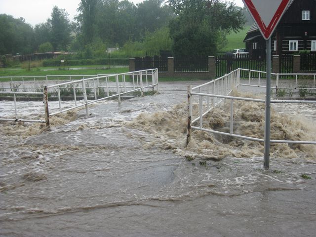 Velká voda v České Kamenici