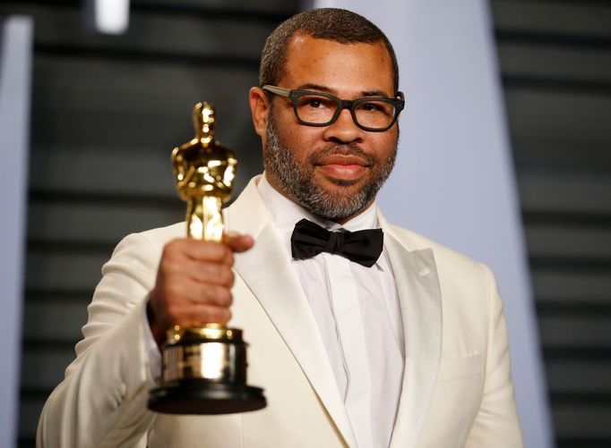 Director Jordan Peele with Best Original Screenplay Oscar