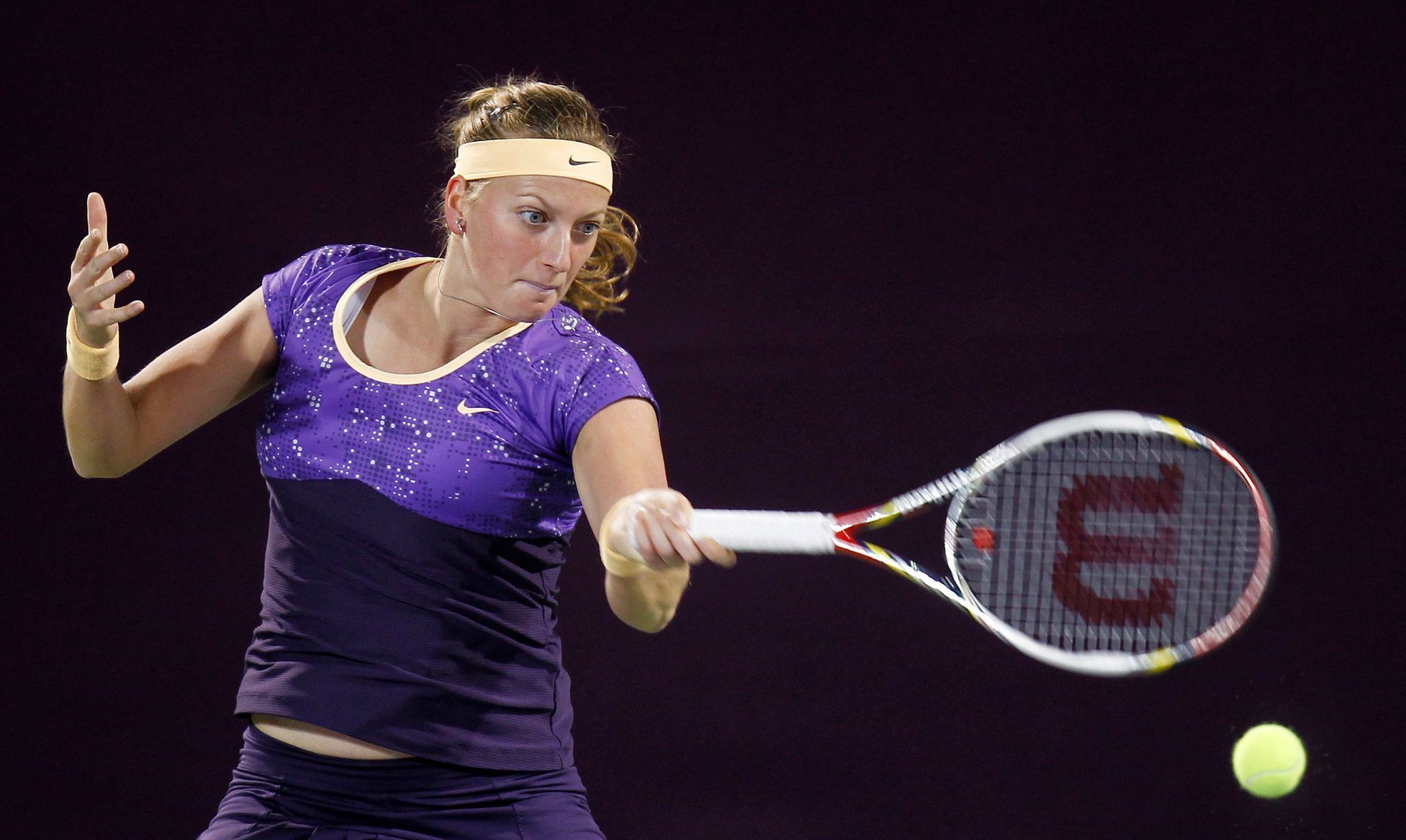 Petra Kvitová na turnaji v katarském Dauhá