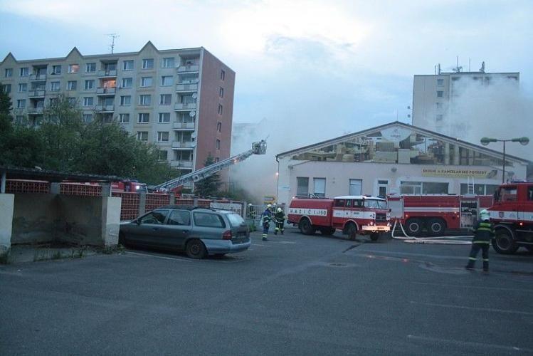 Požár v Děčíně