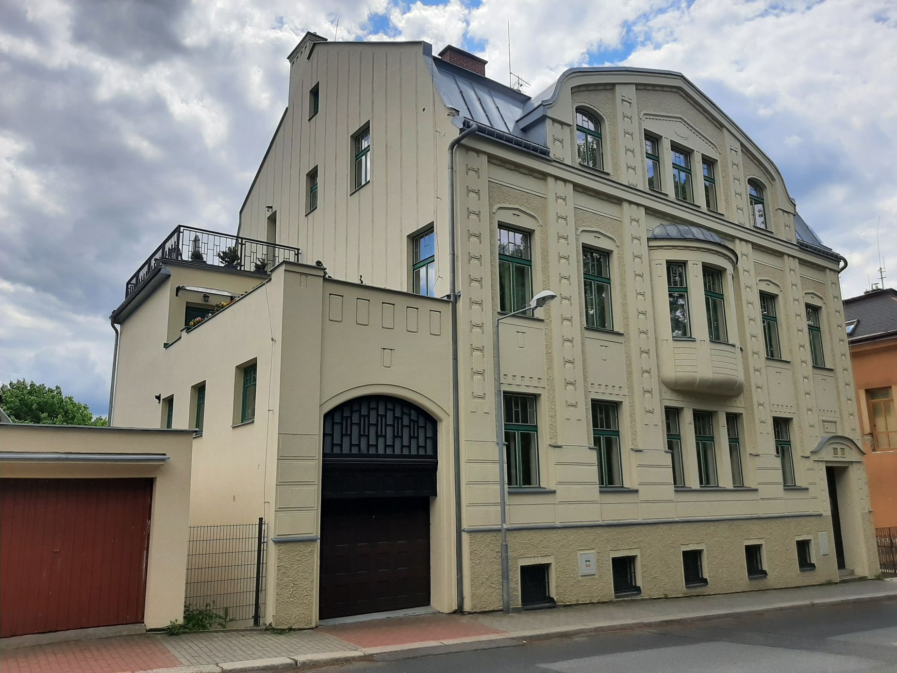 Jablonec, vily, architektonické vycházky