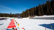 Tady je střelnice pro biatlon