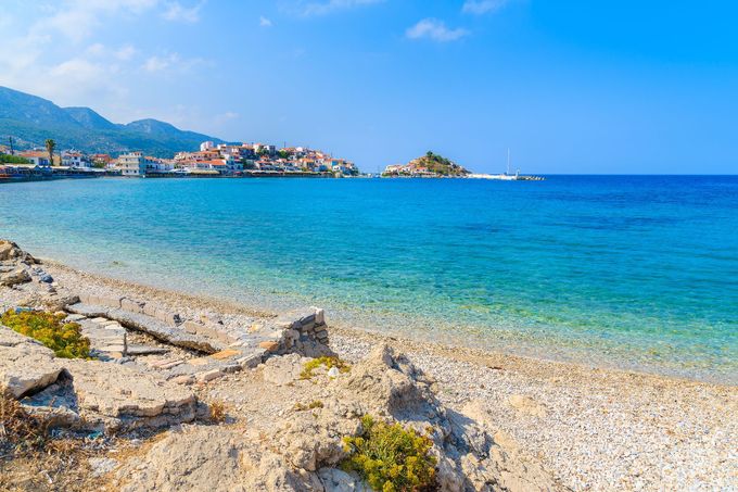 Řecký ostrov Samos.