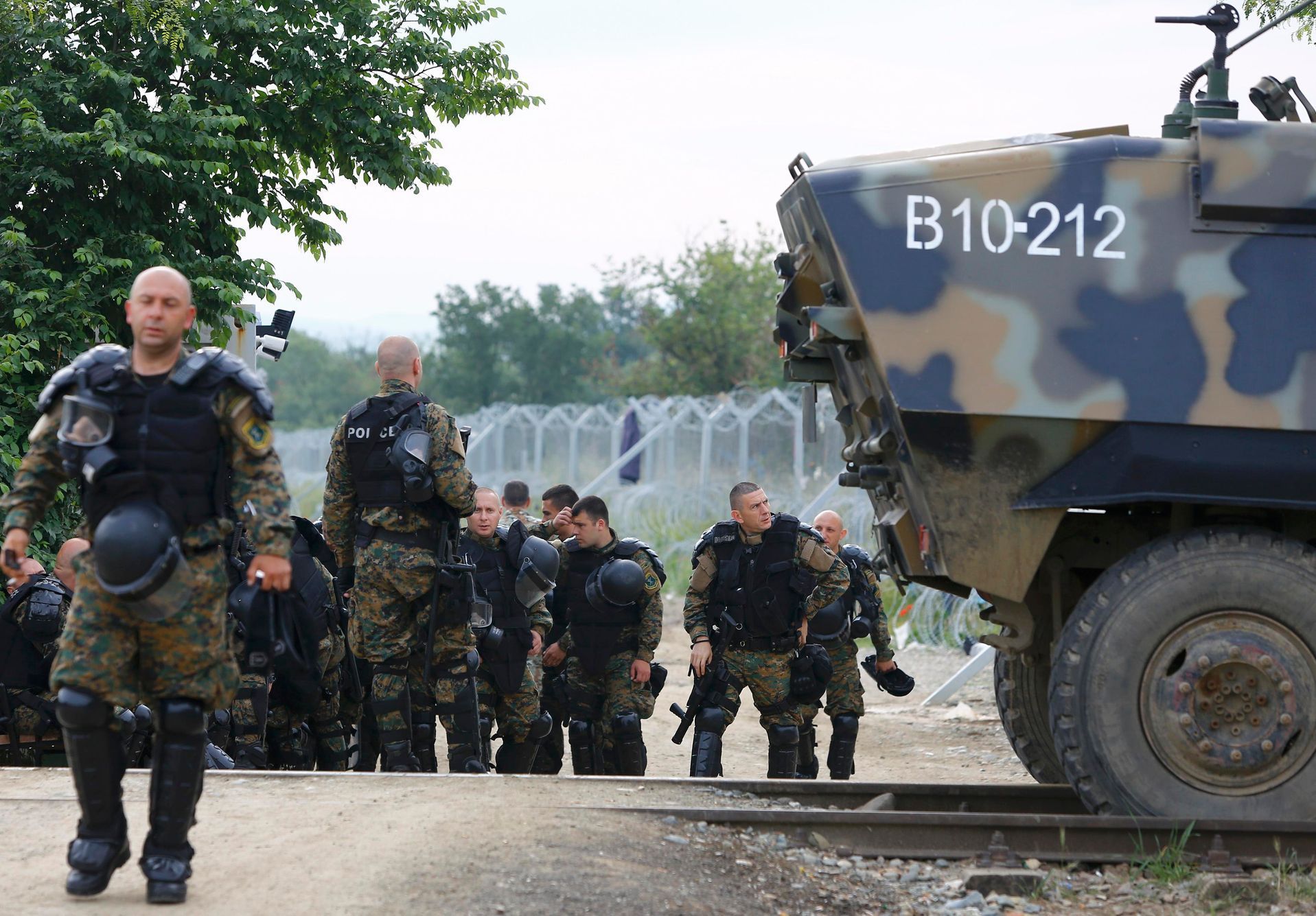 Vyklízení uprchlického tábora v Idomeni