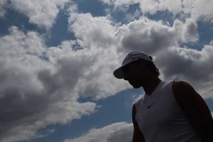 Tennis - Wimbledon - All England Lawn Tennis and Croquet Club, London, Britain - July 3, 2019  General view of Spain's Rafael Nadal before practice  REUTERS/Hannah McKay