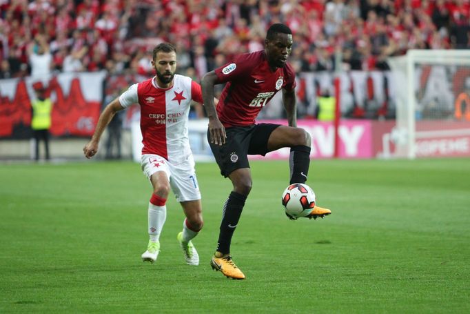 Derby Slavia-Sparta: Josef Hušbauer - Constant Mandjec