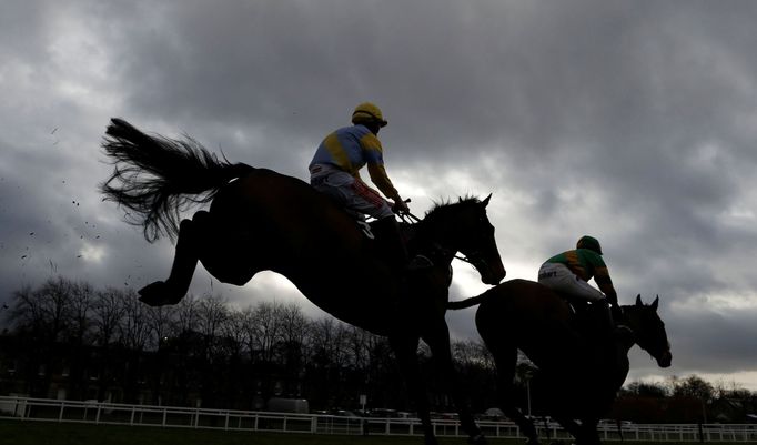 Horse Racing - Betway Free Raceday - Musselburgh Racecourse, Musselburgh, Britain - February 13, 2019   General view during the 2:50 Betway Novices’ Handicap Chase   REUT